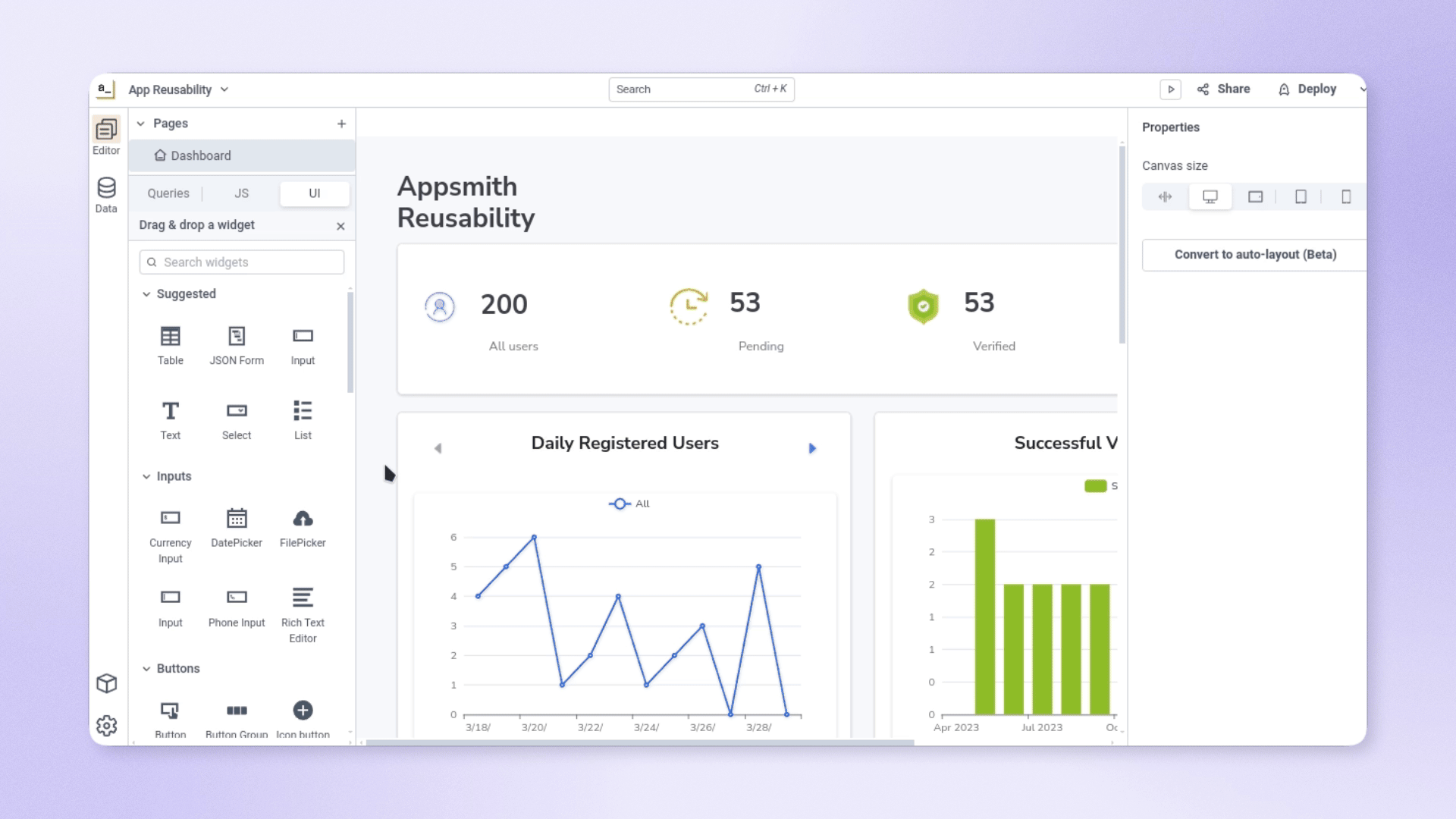 Recording showing how to make private applications forkable with one click.
