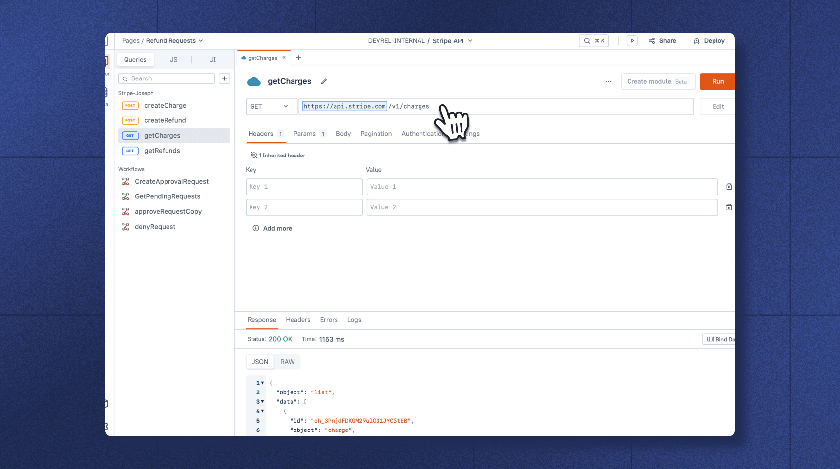 An image with a screenshot of an Appsmith app.