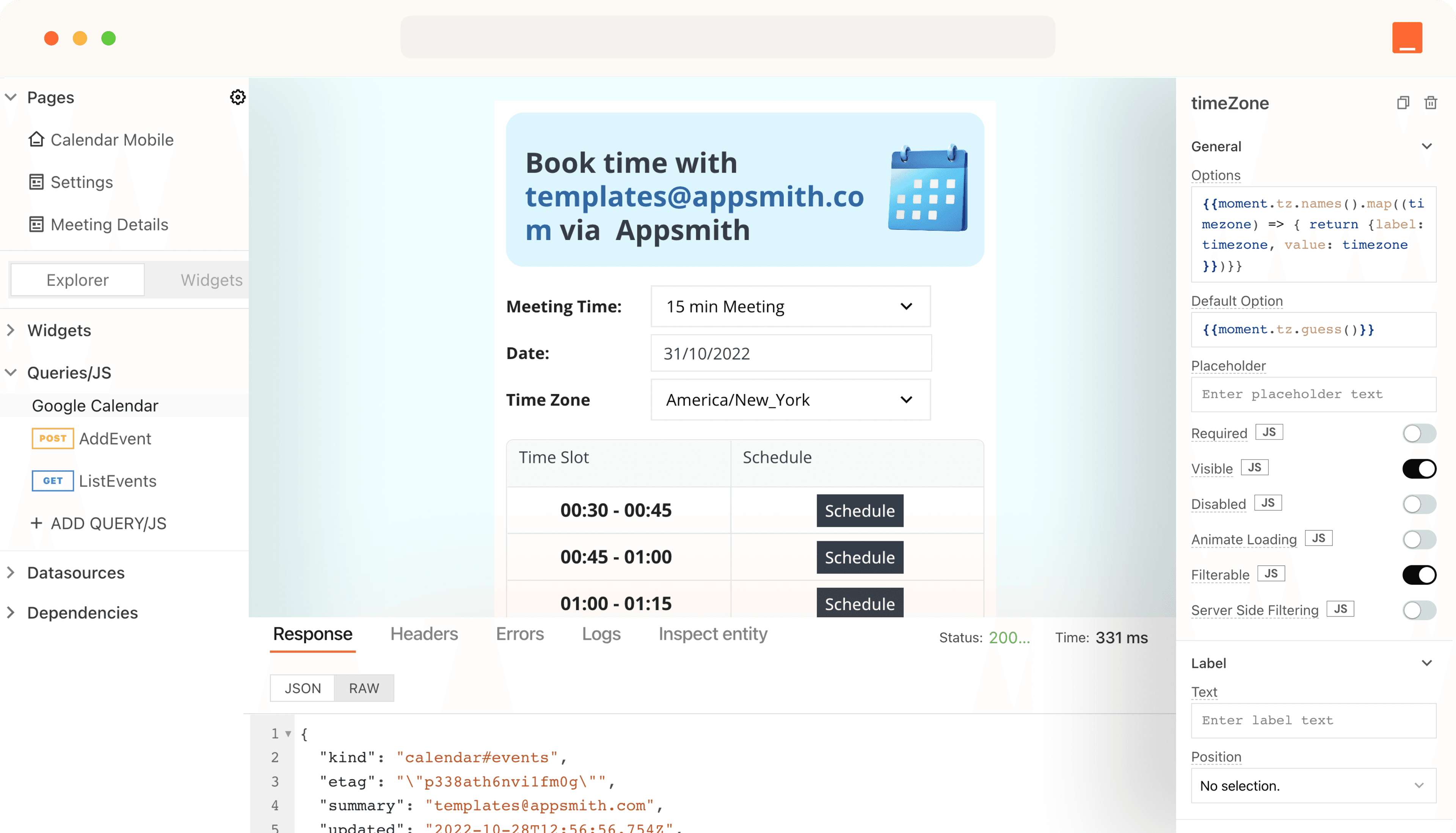 Build custom back-office apps with Appsmith