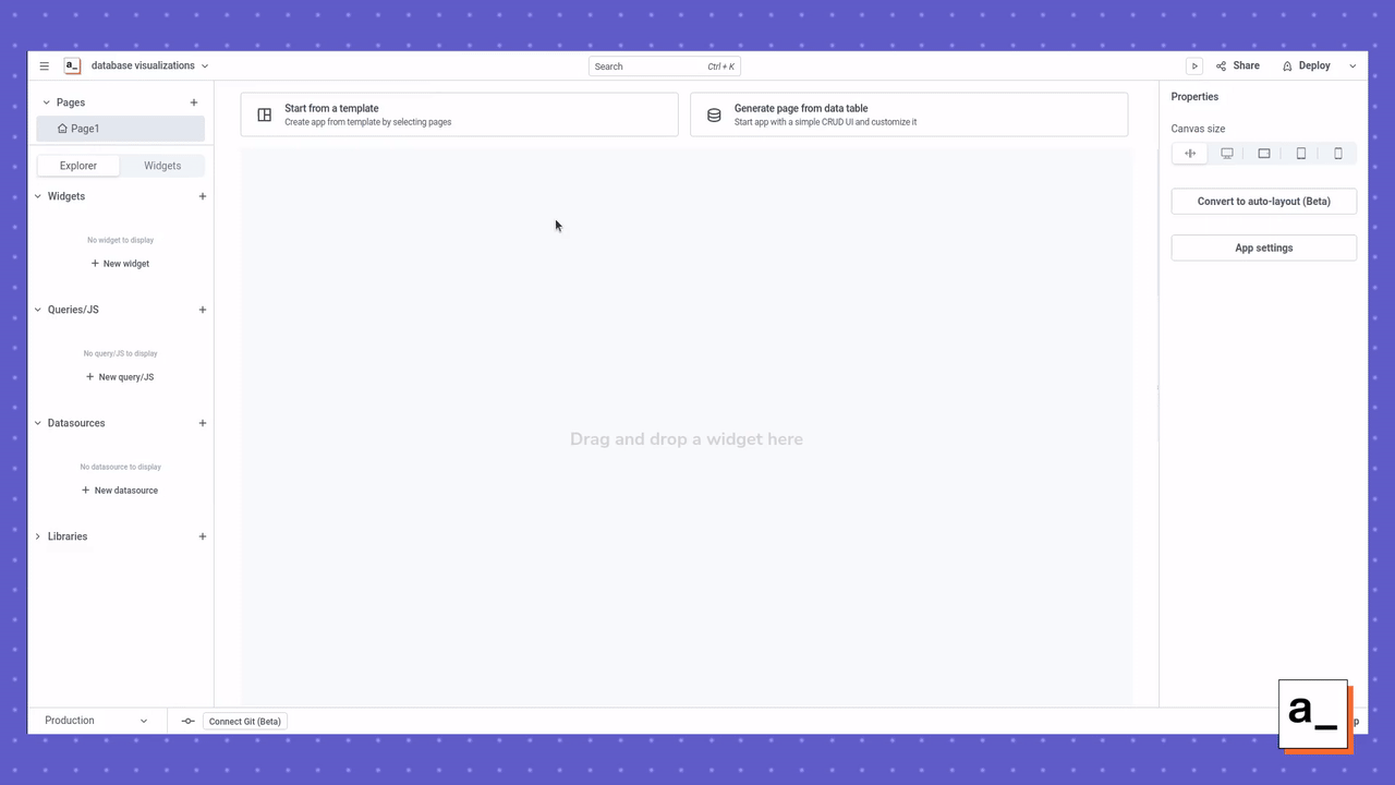A screen recording showing how to add a datasource in Appsmith.