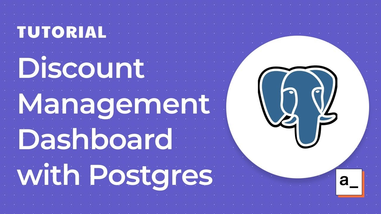 Discount management dashboard with Appsmith