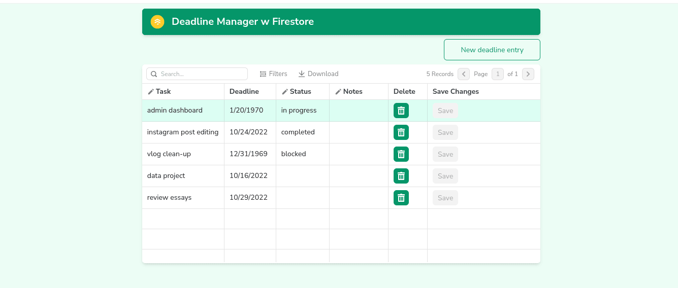 deadline-manager-firebase