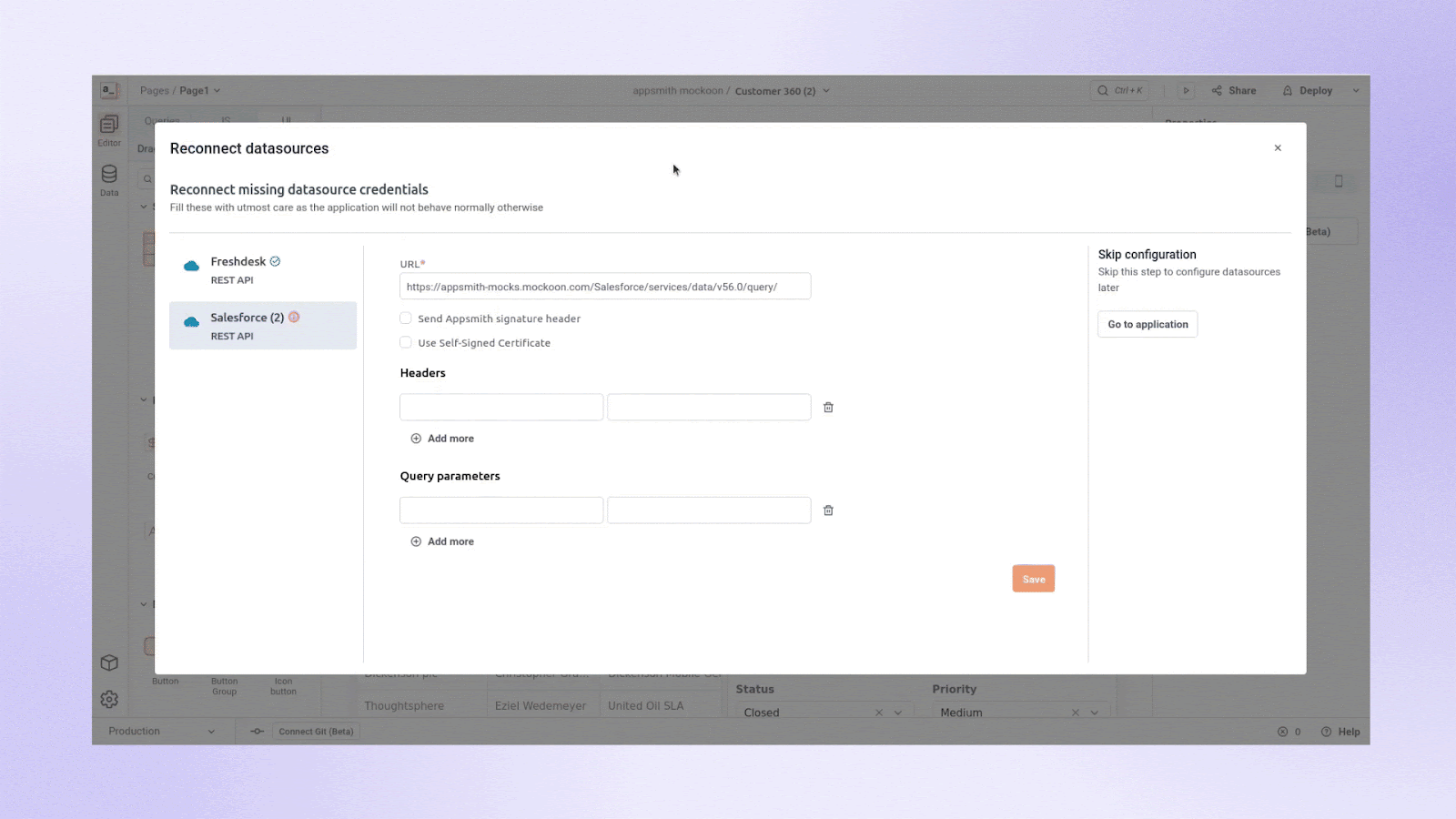 A gif of a customer 360 template.