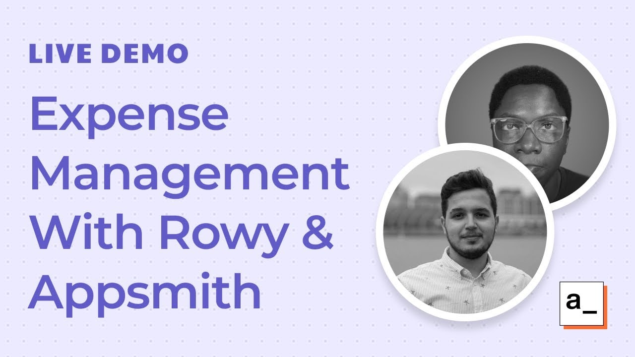 Expense management with Rowy and Appsmith